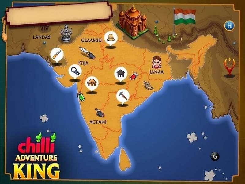 Chilli Adventure King download map of India